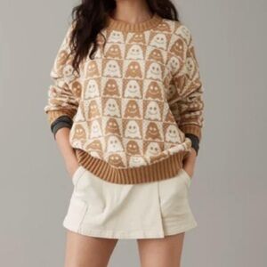 American eagle ghost checkered sweater